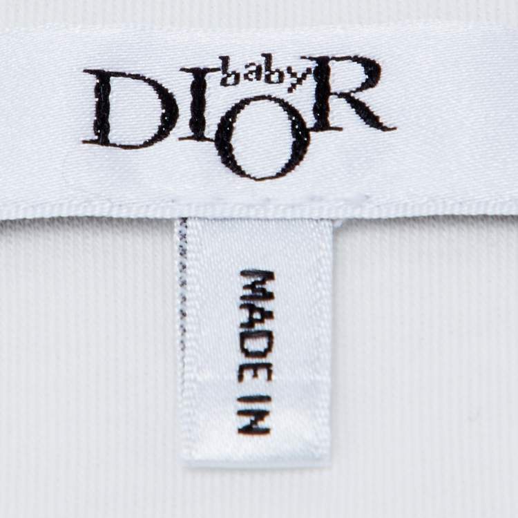 Pre Owned Baby Dior White Cannage Print Cotton Sleeping Bag