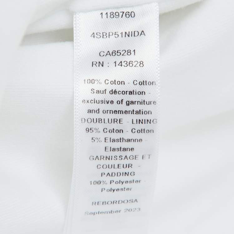 Pre Owned Baby Dior White Printed Cotton Sleeping Bag