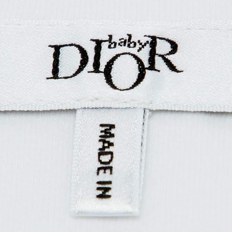 Pre Owned Baby Dior White Printed Cotton Sleeping Bag