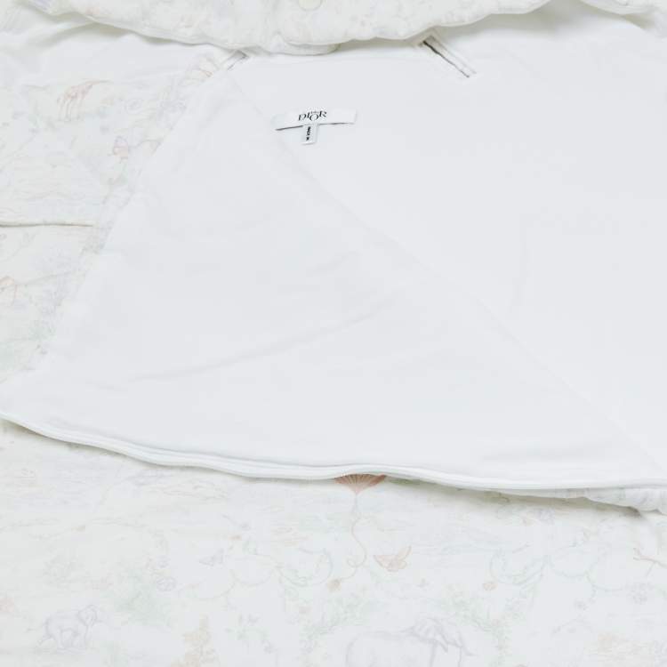 Pre Owned Baby Dior White Printed Cotton Sleeping Bag