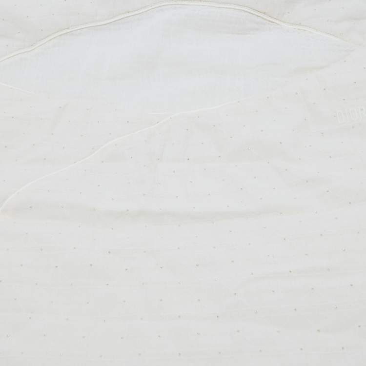 Pre Owned Baby Dior Ivory Cannage Pattern Cotton Sleeping Bag