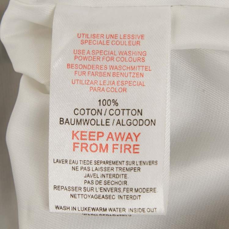 Pre Owned جاكيت فرو حقيقي أسود مع نقش هوندستوث من كريستيان ديور للأطفال 8 سنوات