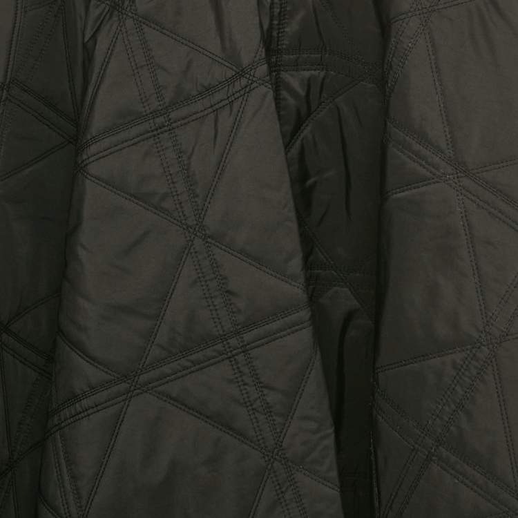 Pre Owned تنورة طويلة مبطنة نايلون أسود ديور 8 سنوات