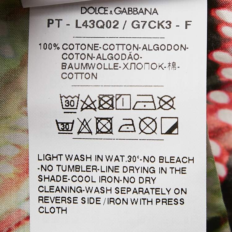 Pre Owned Dolce & Gabbana Kids Black Printed Cotton Bermuda Shorts 9/10 Yrs 