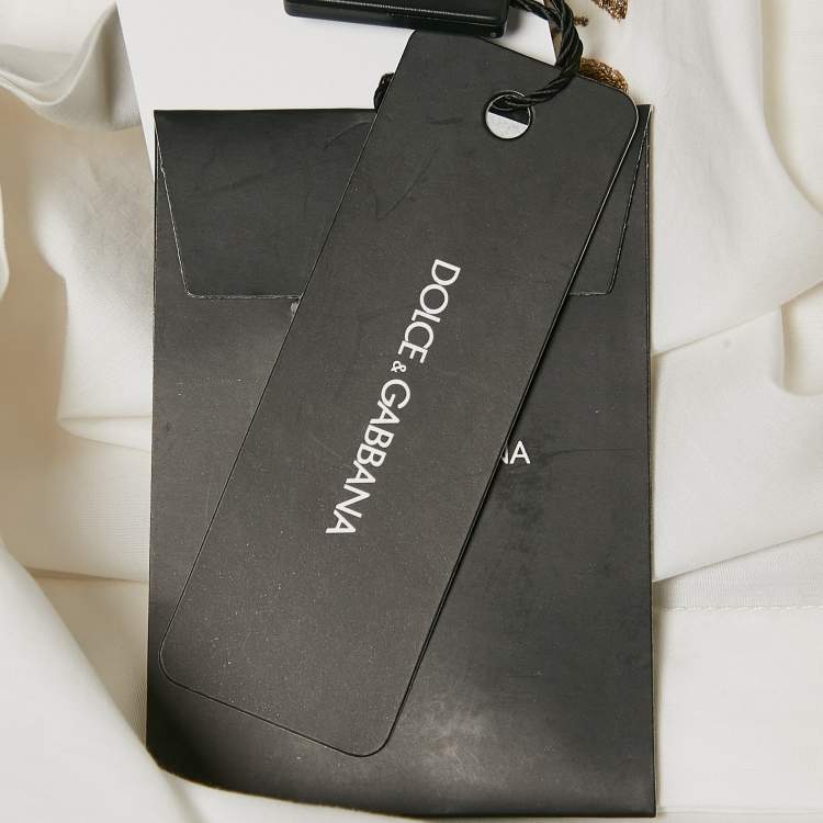 Pre Owned Dolce & Gabbana Kids White Cotton Long Sleeve Shirt 6 Yrs 