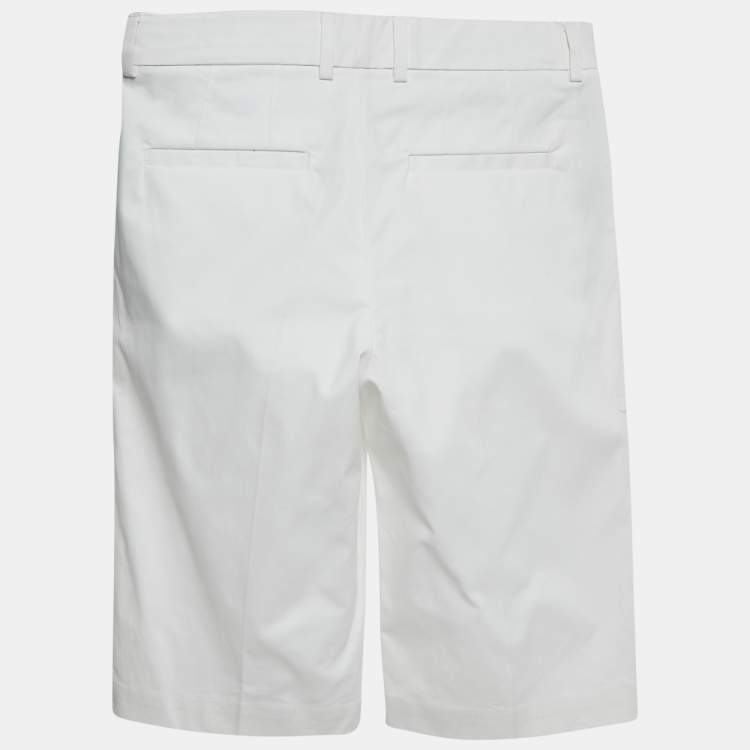 Pre Owned Dolce & Gabbana White Cotton Bermuda Shorts 9-10 Yrs
