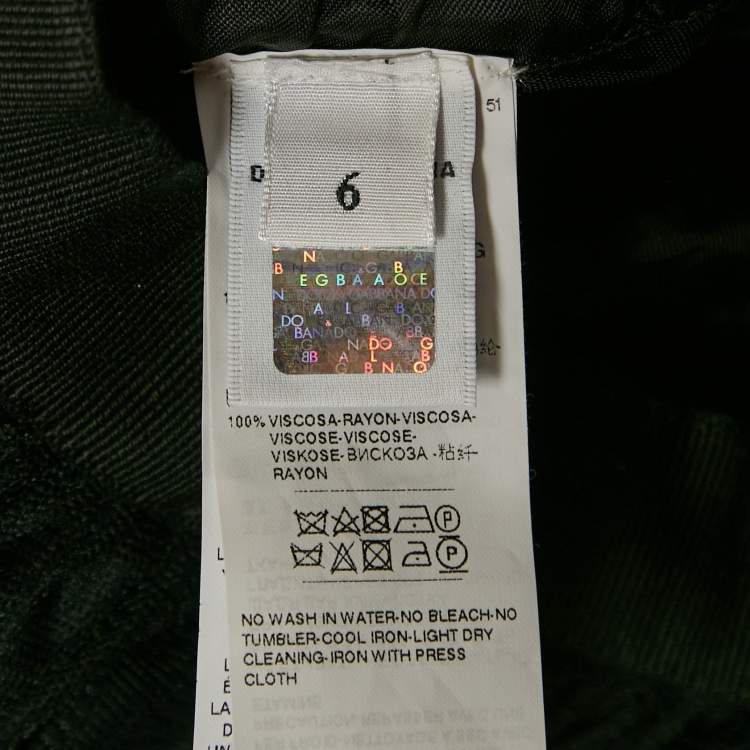 Pre Owned Dolce & Gabbana Kids Black Tulle Gathered Skirt 6 Yrs 