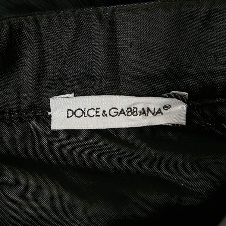 Pre Owned Dolce & Gabbana Kids Black Tulle Gathered Skirt 5 Yrs 