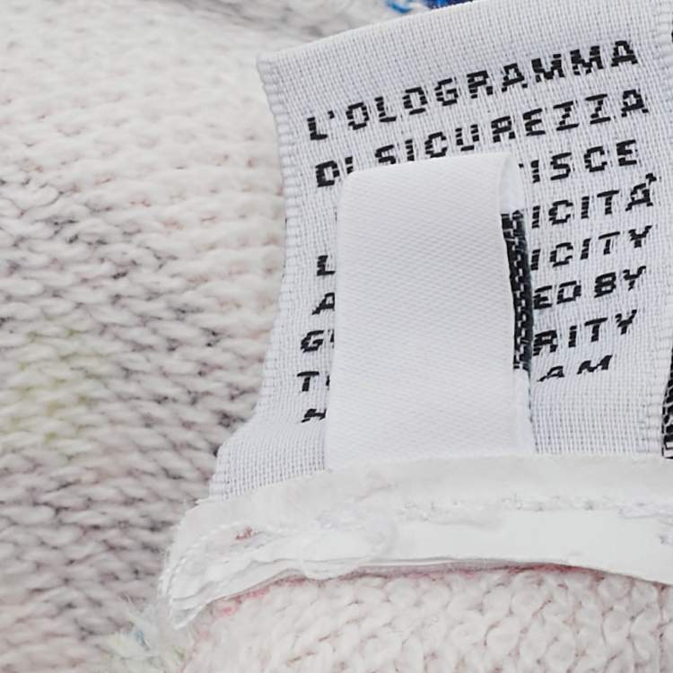 Pre Owned Dolce & Gabbana Pink Logo Print Knit Crew Neck Sweatshirt 18-24 M