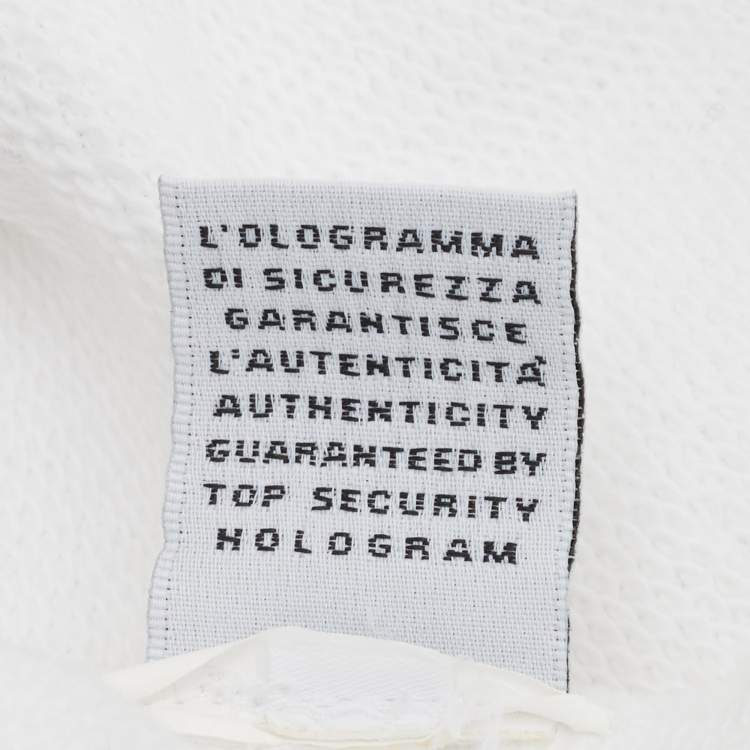 Pre Owned Dolce & Gabbana Kids White Logo Embroidered Cotton Sweatshirt 2 Yrs 