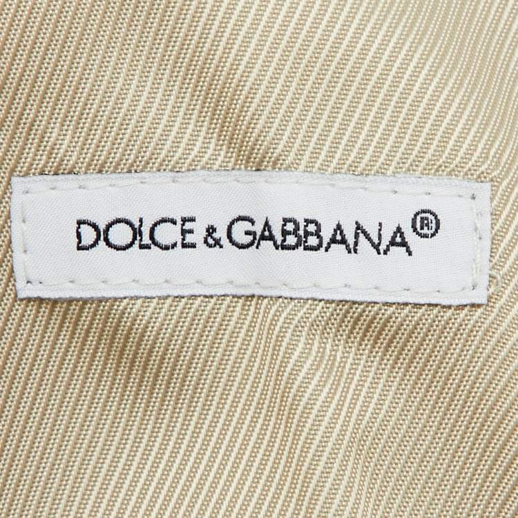 Pre Owned Dolce & Gabbana Beige Wool & Silk Waist Coat 4 yrs
