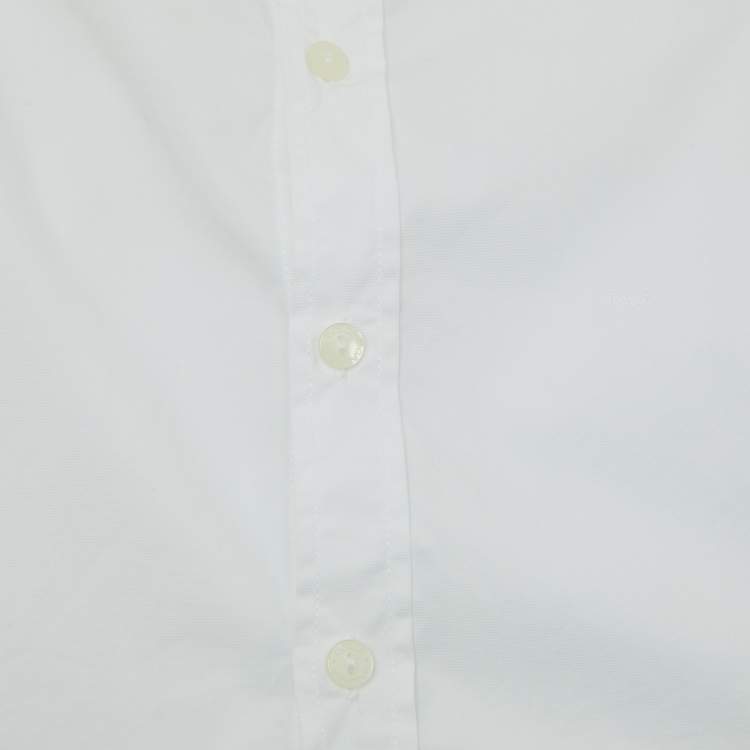 Pre Owned Dolce & Gabbana White Cotton Button Front Shirt 4 yrs