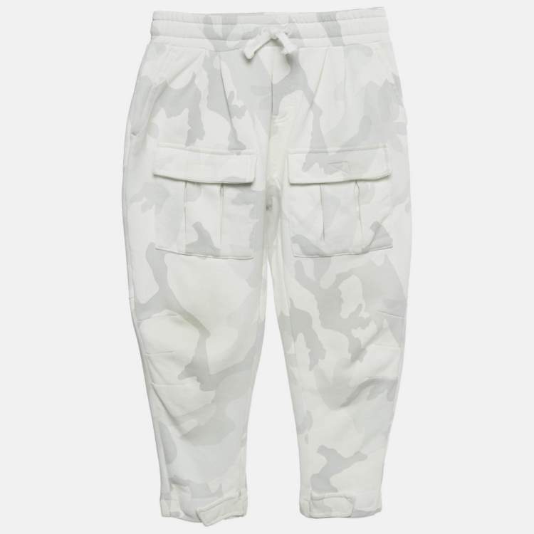 Pre Owned Dolce & Gabbana Kids Grey Camouflage Joggers 6 Yrs