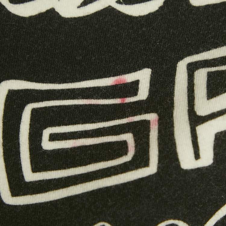 Pre Owned Dolce & Gabbana Kids Black Printed Jersey Leggings 6Yrs