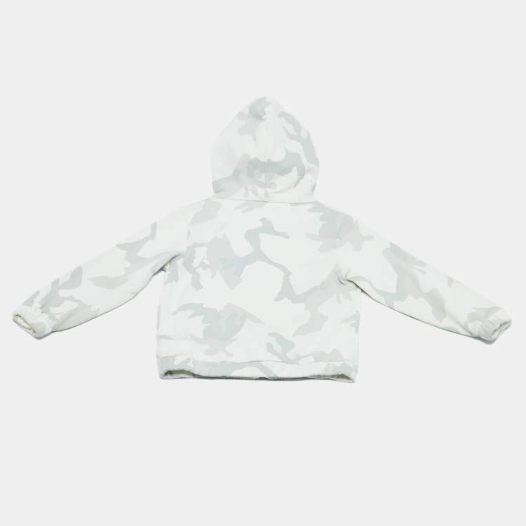 Pre Owned Dolce & Gabbana Grey Camouflage Cotton Zip-Up Jacket 6 Yrs