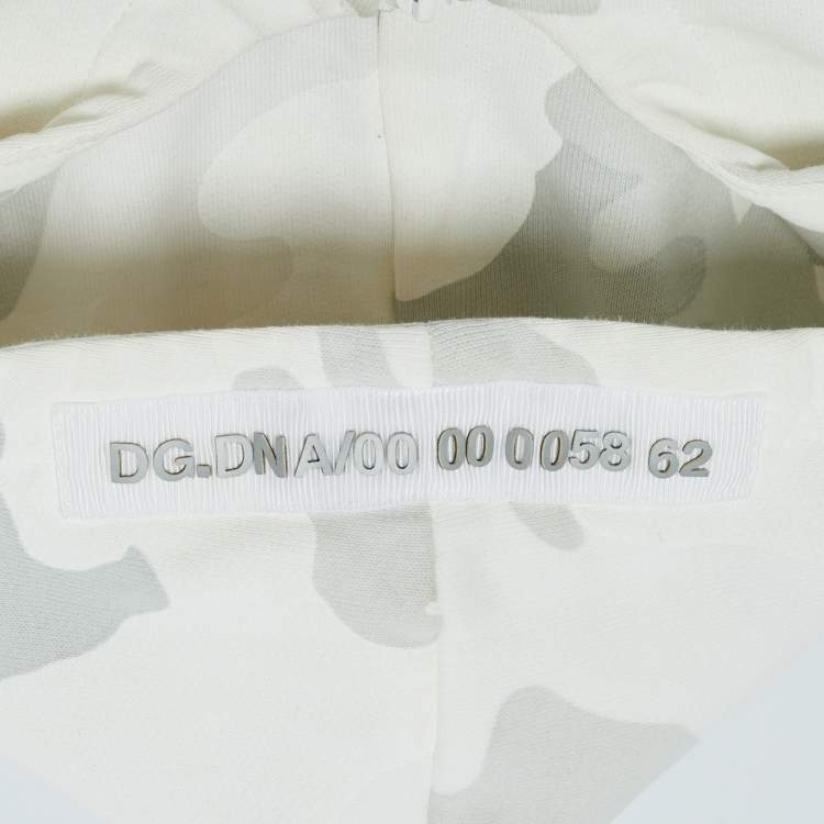 Pre Owned Dolce & Gabbana Grey Camouflage Cotton Zip-Up Jacket 6 Yrs