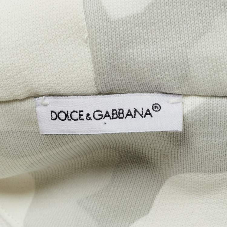 Pre Owned Dolce & Gabbana Grey Camouflage Cotton Zip-Up Jacket 6 Yrs