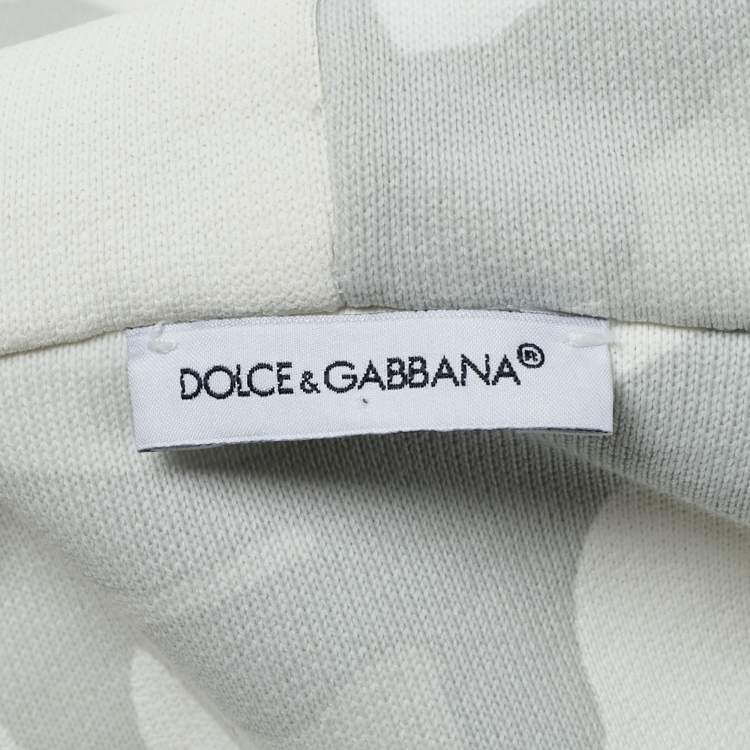 Pre Owned Dolce & Gabbana Grey Camouflage Cotton Zip-Up Jacket 6 Yrs