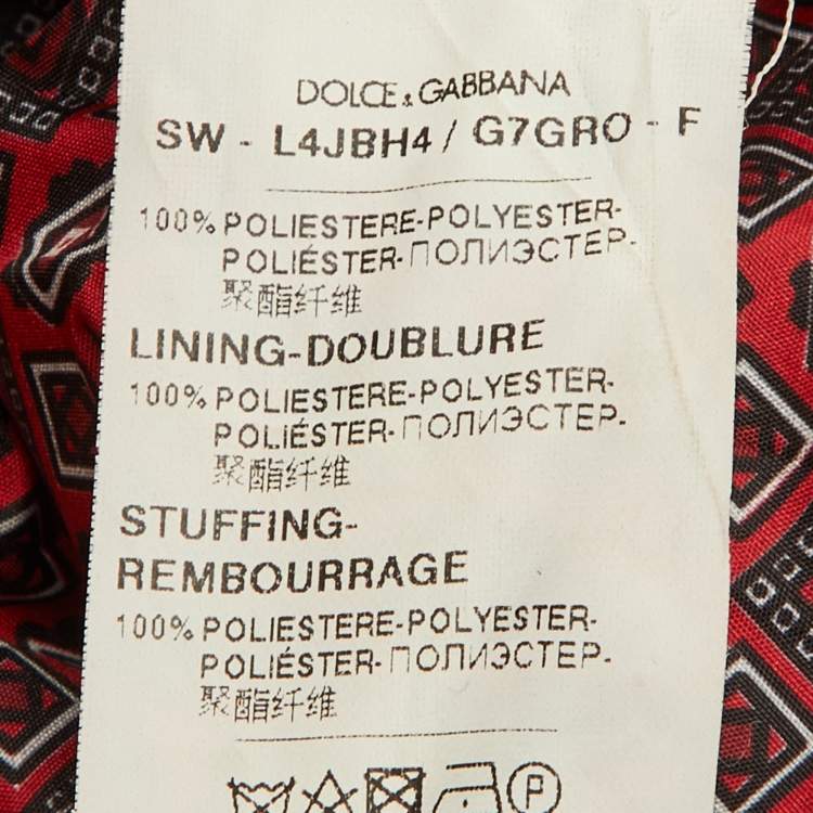 Pre Owned Dolce & Gabbana Kids Red Owl Printed Gillet Size 9/10 Yrs