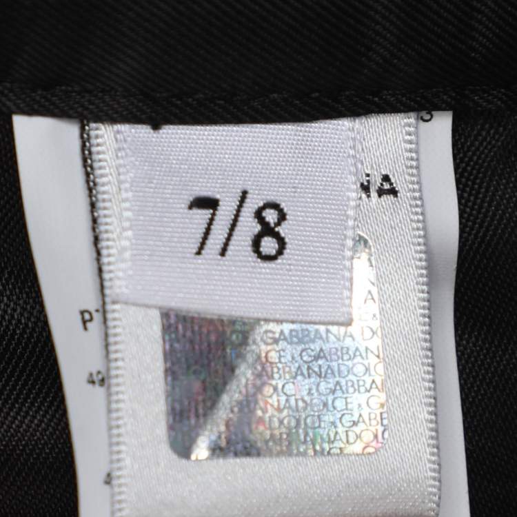 مملوكة مسبقًا Dolce & Gabbana Gold Jacquard Fabric Pants 7-8 Yrs