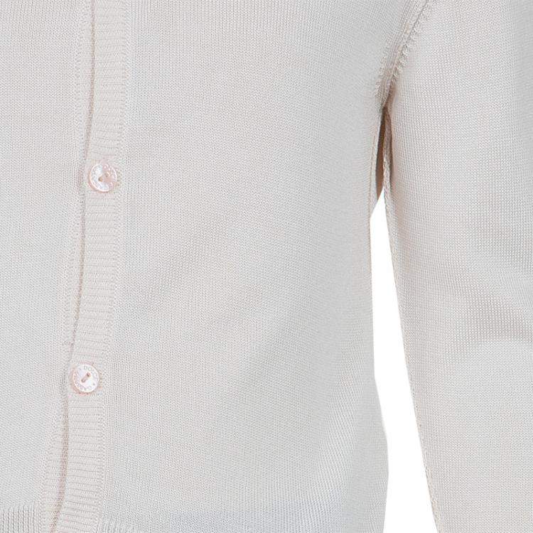 Pre Owned Dolce & Gabbana Beige Hooded Cardigan 4 Yrs