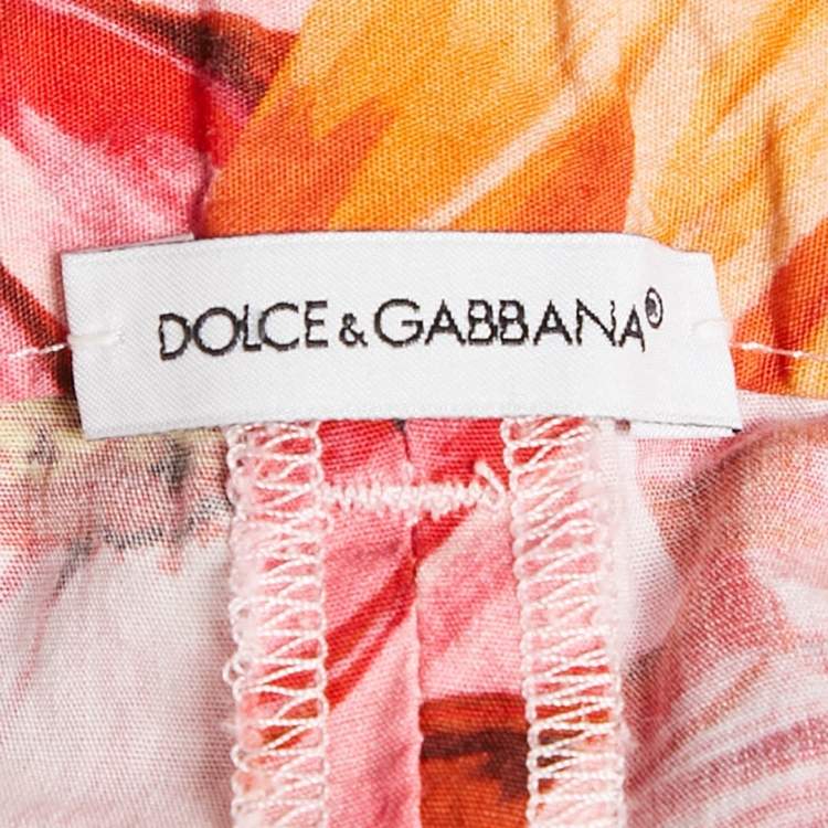 مملوكة مسبقًا Dolce & Gabbana Multicolor Floral Cotton Shorts 4-5 Yrs 