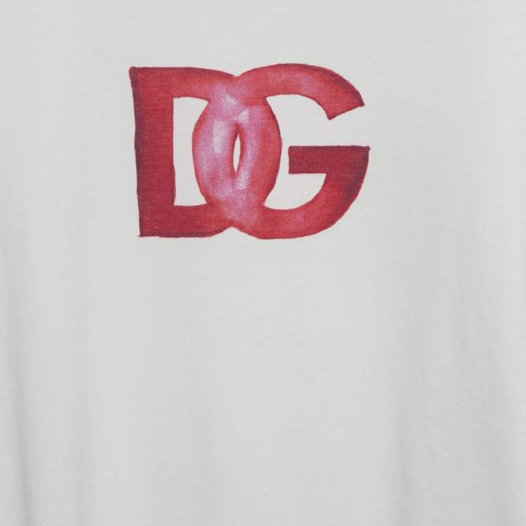 Pre Owned Dolce & Gabbana Kids White Majolica Print Cotton T-Shirt 12+ Years