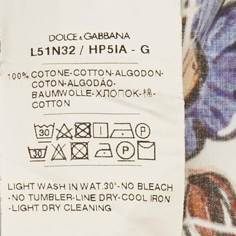 Pre Owned Dolce & Gabbana Kids Multicolor Printed Cotton Top & Shorts Set 4 Yrs 