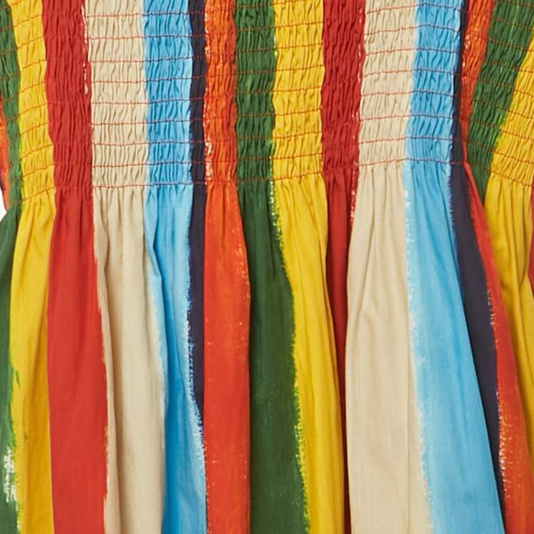 Pre Owned Dolce & Gabbana Multicolor Cotton Stirring Dress 12Yrs