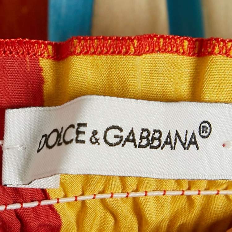 Pre Owned Dolce & Gabbana Multicolor Cotton Stirring Dress 12Yrs