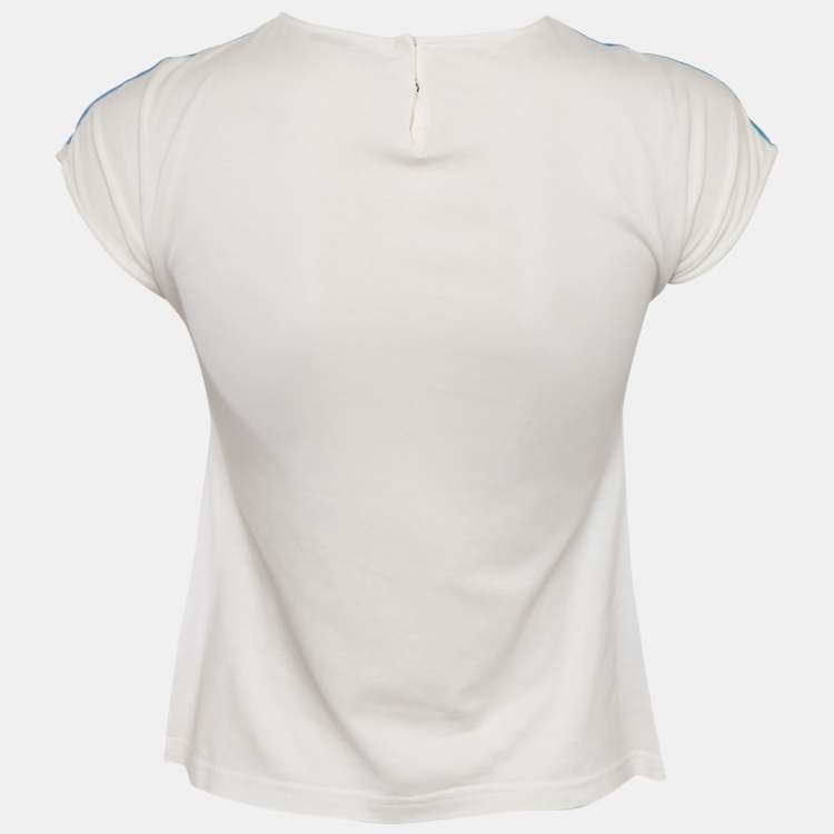 Pre Owned توب قطن مطبوع فينيسيا أزرق دولتشي وغابانا 8 سنوات