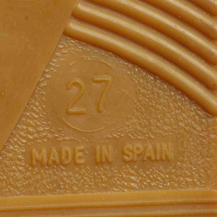 Pre Owned Dolce & Gabbana Size 27 White Canvas Star Printed Espadrilles 