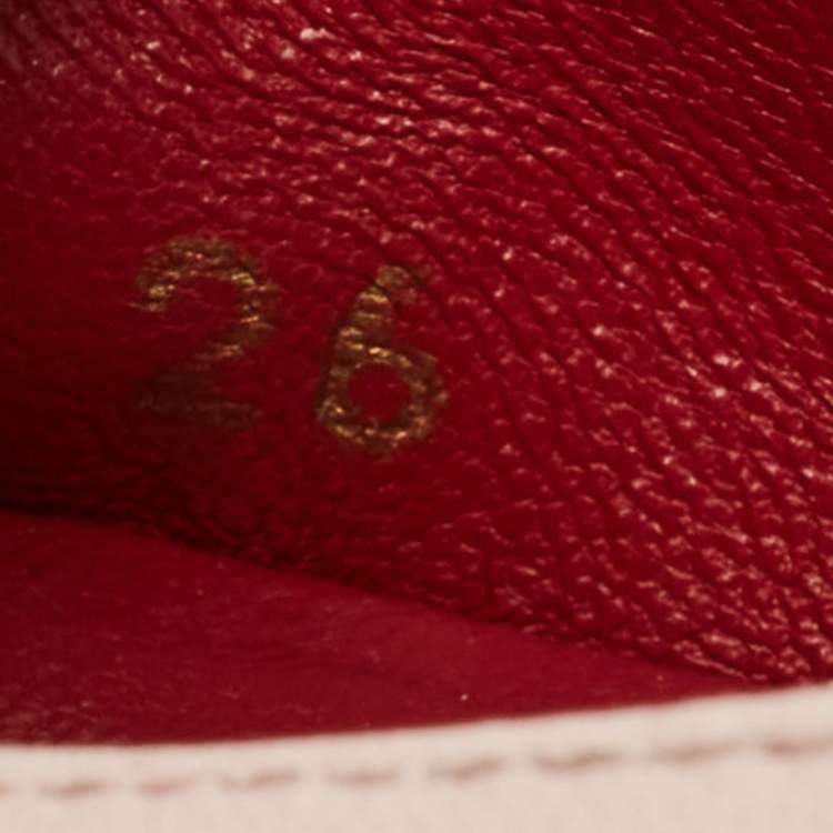 Pre Owned Dolce & Gabbana Back To School Size 26 Pink Leather Ballet Flats