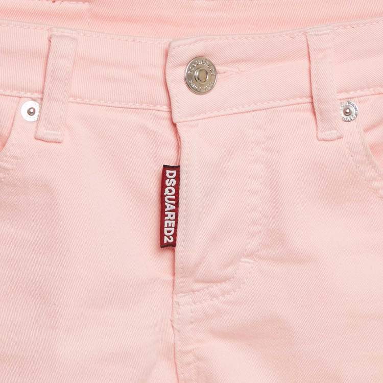 Pre Owned Dsquared2 Kids Pink Denim Junior Mädchen Shorts 8Yrs 