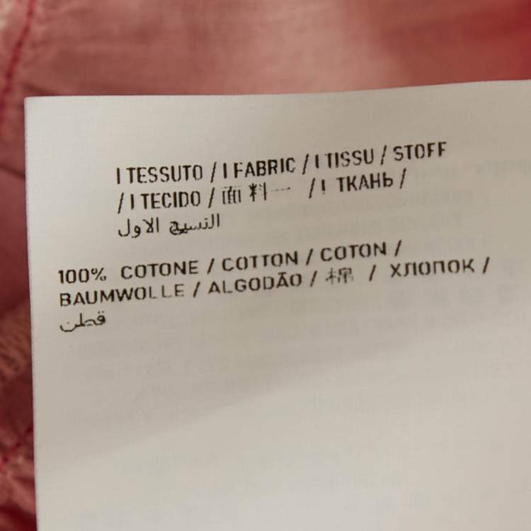 Pre Owned Elisabetta Franchi Kids Pink Printed Cotton Ruffled Dress 10-14 Yrs