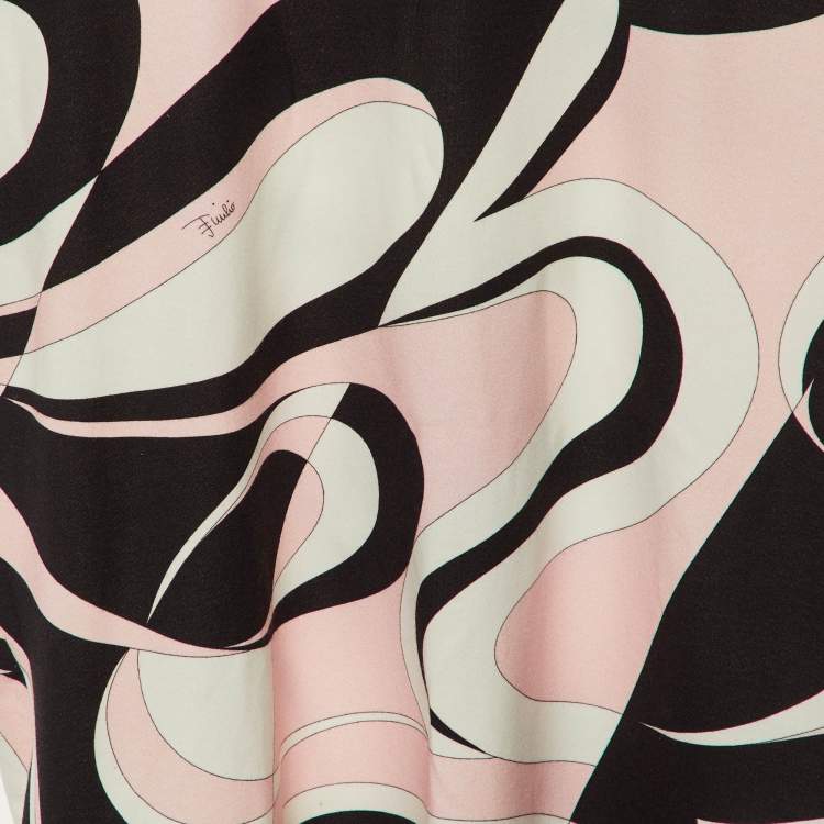Pre Owned Emilio Pucci Kids Pink Iride Print Jersey Tunic Dress Size 6 Yrs