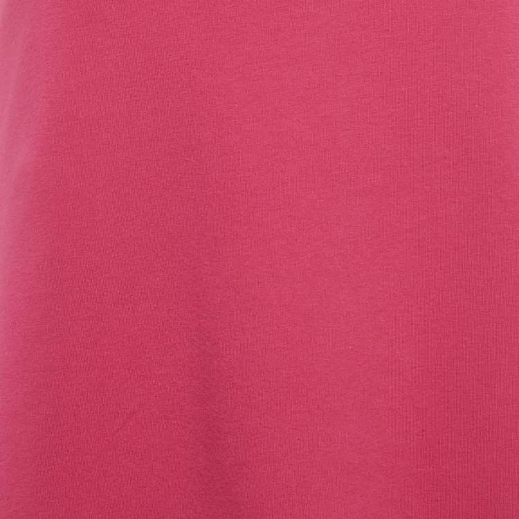 Pre Owned Emilio Pucci Pink Cotton Knit Raglan Sleeves Dress 12Yrs