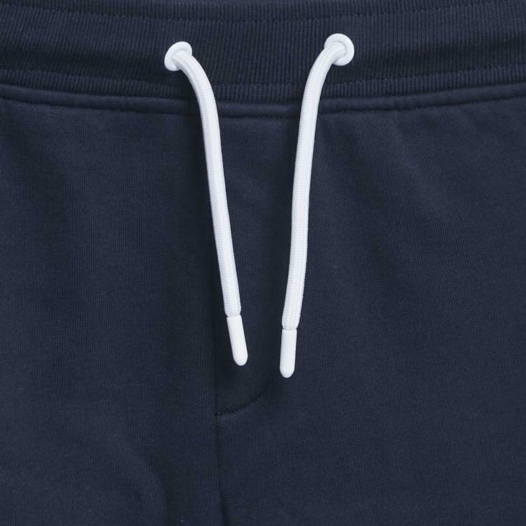 Pre Owned Emporio Armani Kids Navy Blue Logo Side Cotton Knit Sweatpants 7 Yrs
