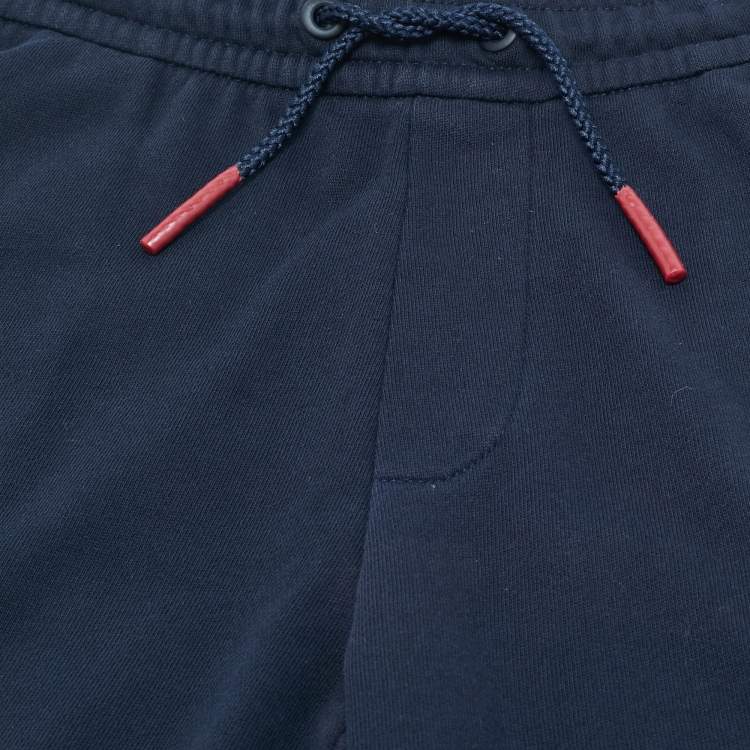Pre Owned Emporio Armani Kids Navy Blue Cotton Shorts 10 Yrs