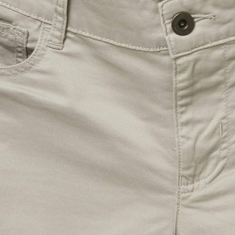 Pre Owned Emporio Armani Grey Cotton Chino Shorts 12 Yrs