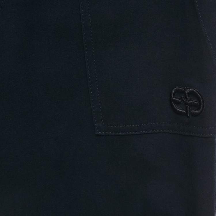 مملوكة مسبقًا Emporio Armani Navy Blue Crepe Blend Trousers 12Yrs