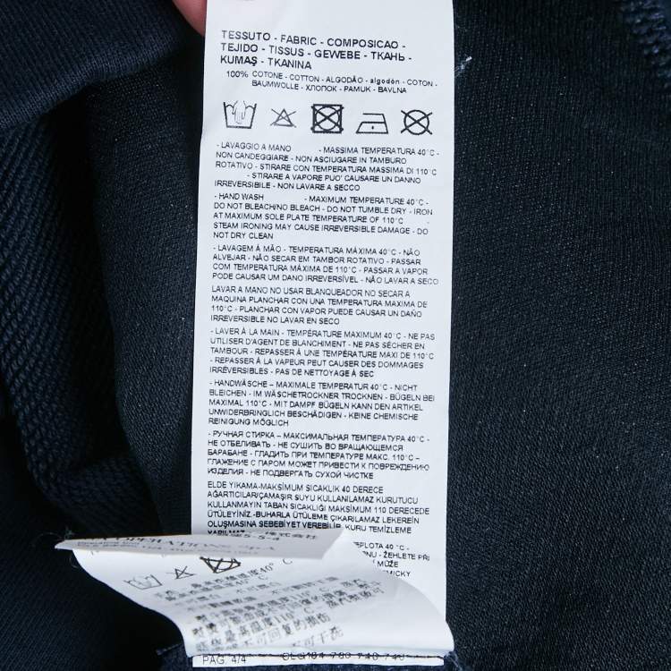 Pre Owned Emporio Armani Kids Blue Sequin Teddy Cotton Sweatshirt 8Yrs