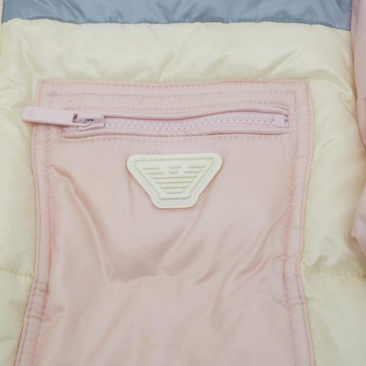 Pre Owned Emporio Armani Multicolour Nylon Puffer jacket 8Yrs