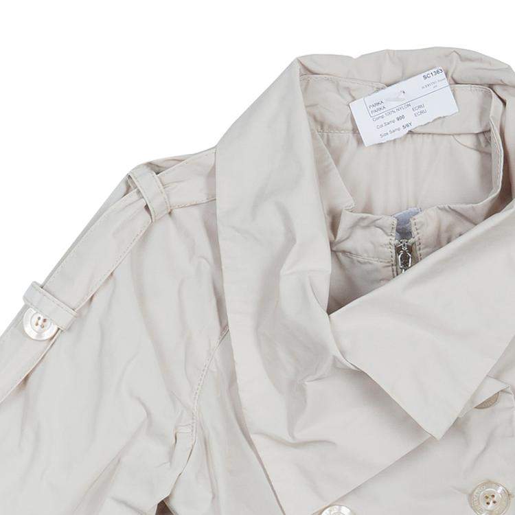 Pre Owned Scervino Street Girls Beige Trench Coat 6 Yrs 