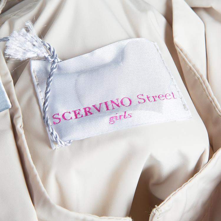 Pre Owned Scervino Street Girls Beige Trench Coat 6 Yrs 