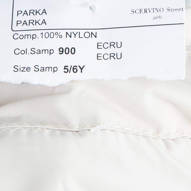Pre Owned Scervino Street Girls Beige Trench Coat 6 Yrs 