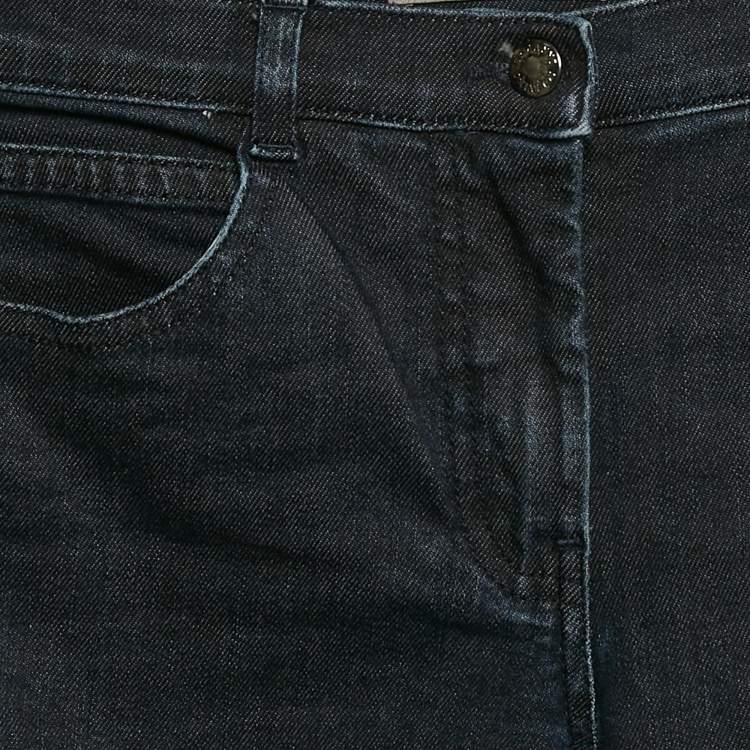 Pre Owned Ermanno Scervino Junior Studded Denim Jeans 8 Yrs Waist 24"