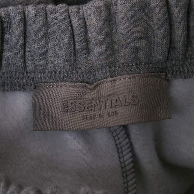 Pre Owned شورت قطني فير أوف جود رمادي مطرز بالشعار 6-7 سنوات