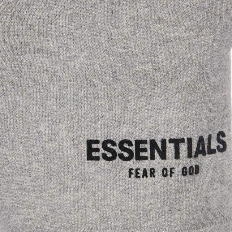 Pre Owned شورت قطني فير أوف جود رمادي مطرز بالشعار 6-7 سنوات