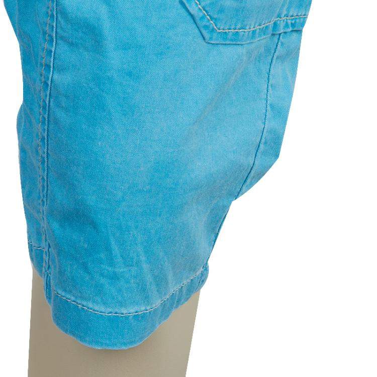Pre Owned Fendi Kids Light Blue Zucchino Detail Print Shorts 6 Yrs 